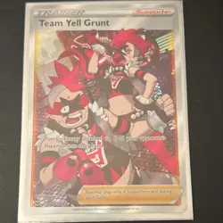 Pokemon Team Yell Grunt 202/202 Sword & Shield Full Art Holo Ultra Rare - Image 1