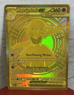 Pokemon Mega Evolutions Mega Gardevoir EX 187/132 Mega Hyper Rare Gold Card A+++ - Image 1