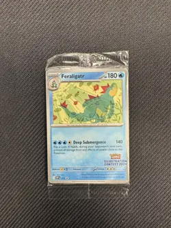 Pokemon 2024 Illustration Contest Promos Sealed SVP 213 214 215 Feraligatr - Image 1