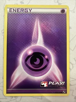2011 Pokemon Psychic Energy League Stamped Crosshatch Holo Pokemon League - Image 1