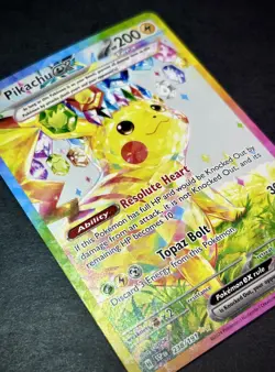 Pikachu ex 238/191 Surging Sparks Special Illustration Rare SIR NM Pokemon - Image 3