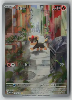 Litleo 139/132 Pokemon Mega Evolution Illustration Rare Near Mint Card (NM) 1 - Image 1