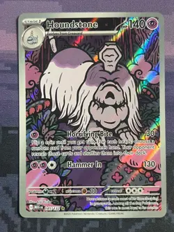 Houndstone 145/132 Pokemon Mega Evolution Illustration Rare Near Mint 1 - Image 1