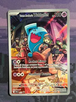 Team Rocket's Wobbuffet 203 Pokemon Scarlet & Violet Promo Near Mint - Image 1