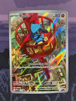 Riolu 010 Pokemon Mega Evolutions Illustration Rare Promo Near Mint - Image 1