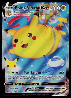 Pokemon Card - Flying Pikachu VMAX Celebrations 007/025 Ultra Rare - Image 1