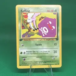 Koffing 58/82 1st Edition Team Rocket Pokemon LP - Image 1