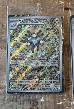NEW/SEALED Pokemon Magneton Promo Card SVP 159 Illustration Rare Lot Of 3 - Image 2