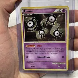Pokemon Unown Dark Basic 40/90 BW Base Set TCG Card 2010 NM Near Mint Pokemon - Image 1