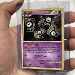 Pokemon Unown Dark Basic 40/90 BW Base Set TCG Card 2010 NM Near Mint Pokemon - Image 2