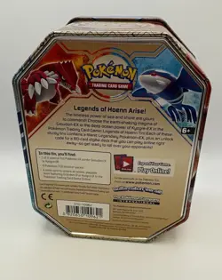 Pokemon Legends of Hoenn 2015 Kyogre-EX Collector Tin Only No Packs Or Cards - Image 2