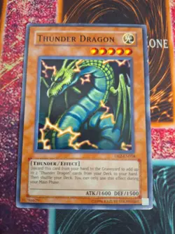 Yu-Gi-Oh! Thunder Dragon DB2-EN058 Common Unlimited NM/LP - Image 1