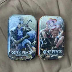 NEW One Piece Tin Pack Set Vol 2 Factory Sealed 2 Tin Lot IN HAND Ready To Ship - Image 1
