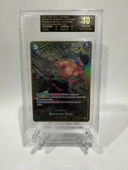 Roronoa Zoro SEC One Piece 2nd Anniversary Set OP06-118 BGS Black Label 10 - Image 1
