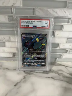 UMBREON GX 2017 Pokemon #142/149 PSA 9 MINT Sun & Moon FULL ART - Image 1