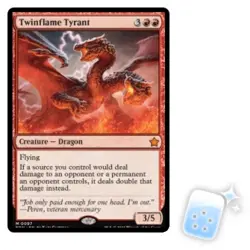 TWINFLAME TYRANT Foundations FDN Magic MTG MINT CARD - Image 1