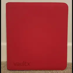 Vault X Red Card Binder 12-Pocket Exo-TecR Zip - Side-loading, Holds 480 Cards - Image 1