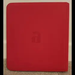 Vault X Red Card Binder 12-Pocket Exo-TecR Zip - Side-loading, Holds 480 Cards - Image 2