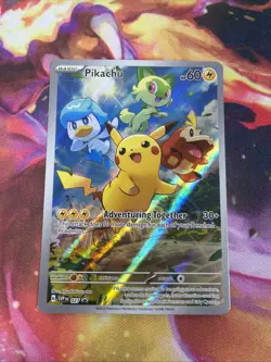 Scarlet & Violet Paldea Evolved Pikachu #27 SVP en Pikachu Promo Card 027 - Image 1