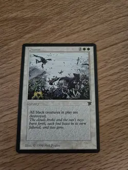 Moderately Played Magic the Gathering Cleanse from Legends English - Image 1