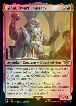 MTG Gloin, Dwarf Emissary Foil ** The Lord of the Rings ** English - Image 1