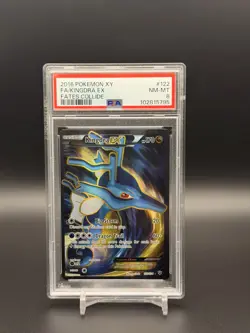 2016 Pokemon XY Fates Collide Kingdra EX FULL ART #122 PSA 8 NM-MT - Image 1