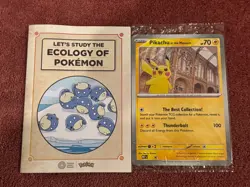 Pikachu At The Museum Natural History Museum Jumbo Pokemon Promo Card - Image 1
