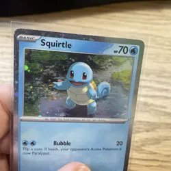 Pokemon Squirtle 048 - Cosmos Holo Promo - With SWIRL Near Squirtles Hand - Image 2