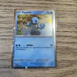 Pokemon Squirtle 048 - Cosmos Holo Promo - With SWIRL Near Squirtles Hand - Image 4