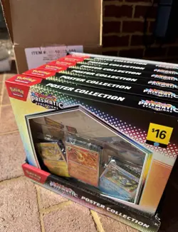 Pokemon TCG Prismatic Evolutions Poster Collection Sealed Lot Of 6 (Opened Case) - Image 1