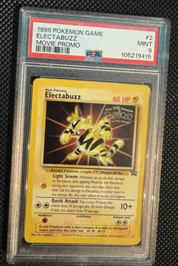 Pokemon Elactabuzz 1999 Movie Promo PSA 9 - Image 1
