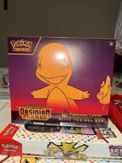 Pokemon Center Exclusive Obsidian Flames ETB Sealed 820650853913 - Image 1