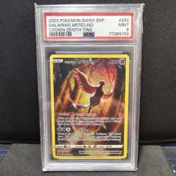2023 POKEMON - SWSH BSP #282 GALARIAN ARTICUNO PSA 9 CROWN ZENITH TINS #SWSH282 - Image 1