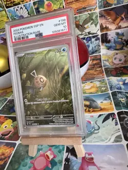 PSA 10 Pokemon Surging Sparks Feebas Illustration Rare #198/191 pristine slab - Image 2