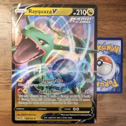 Jumbo Rayquaza V 100/159 NM 2023 Pokemon Crown Zen Sea & Sky Collection Box Card - Image 1