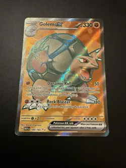 Golem ex 189/165 Pokemon 151 Card Full Art Ultra Rare Scarlet And Violet NM - Image 1