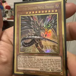Yugioh Red-Eyes Darkness Metal Dragon (Alternate) MGED-EN009 Premium Gold 1st Ed - Image 2