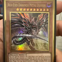 Yugioh Red-Eyes Darkness Metal Dragon (Alternate) MGED-EN009 Premium Gold 1st Ed - Image 4