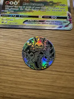 Jumbo Flareon, Jolteon & Vaporeon VMAX Oversized Pokemon Cards SWSH + Coin - Image 5