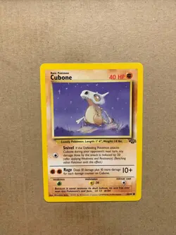 Cubone 50/64 Jungle Set - Common Pokemon Card - NM/Mint - Image 1