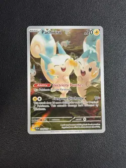Pachirisu 208/198 Scarlet & Violet Base Illustration Rare NM Pokemon Card - Image 1