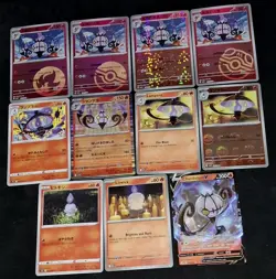 Pokemon TCG Litwick Lampent Chandelure Mixed Card Bundle + CBB3C S-Chinese Cards - Image 1