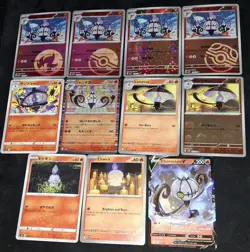 Pokemon TCG Litwick Lampent Chandelure Mixed Card Bundle + CBB3C S-Chinese Cards - Image 2