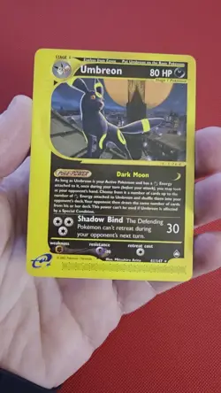 Pokemon Umbreon Card 41/147 Non-Holo Rare, Aquapolis 2002 - Image 2