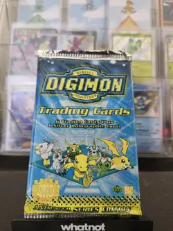 Digimon Series 2 Trading Card Booster Pack Sealed 1999 Upper Deck (6 + 1 Holo) - Image 1