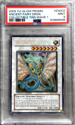 Yugioh Card Ancient Fairy Dragon Secret Rare PSA 9 Mint Promo CT06-EN002 2009 - Image 1