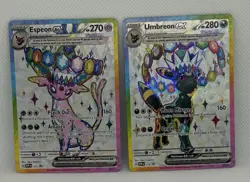 Umbreon & Espeon ex Prismatic Evolutions Premium Collection 175/176 PROMO CARDS - Image 1
