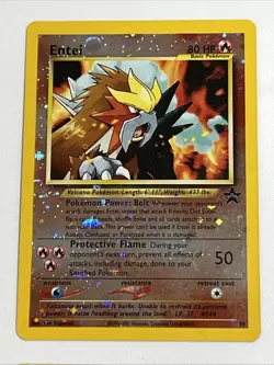 Pokemon TCG WotC Black Star Promo 4 Card Lot Mewtwo Entei Unknown Lunala - Image 2