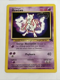 Pokemon TCG WotC Black Star Promo 4 Card Lot Mewtwo Entei Unknown Lunala - Image 5