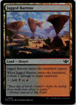 MTG Foil-Jagged Barrens-Outlaws of Thunder Junction #259 - Image 1